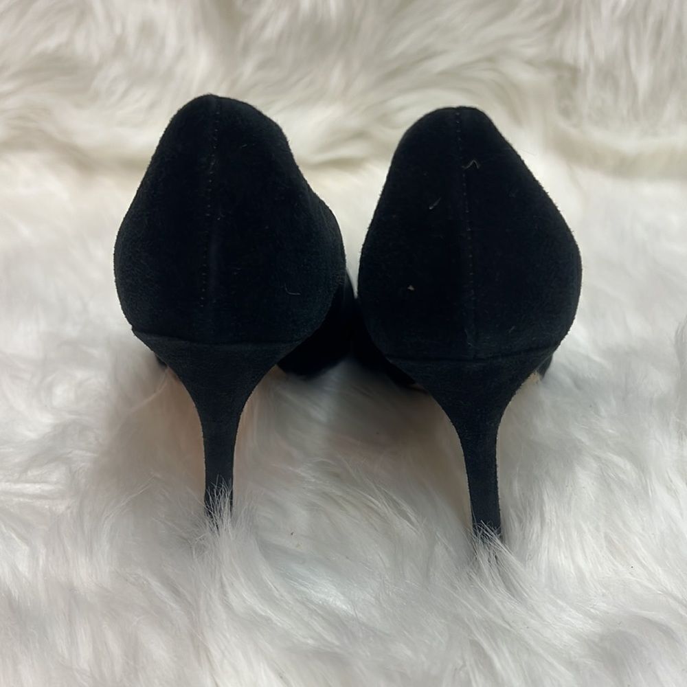 J. Crew Black Suede Everly Pointed Toe Pumps Sz 6.5 BIN 13 - Picture 8 of 10